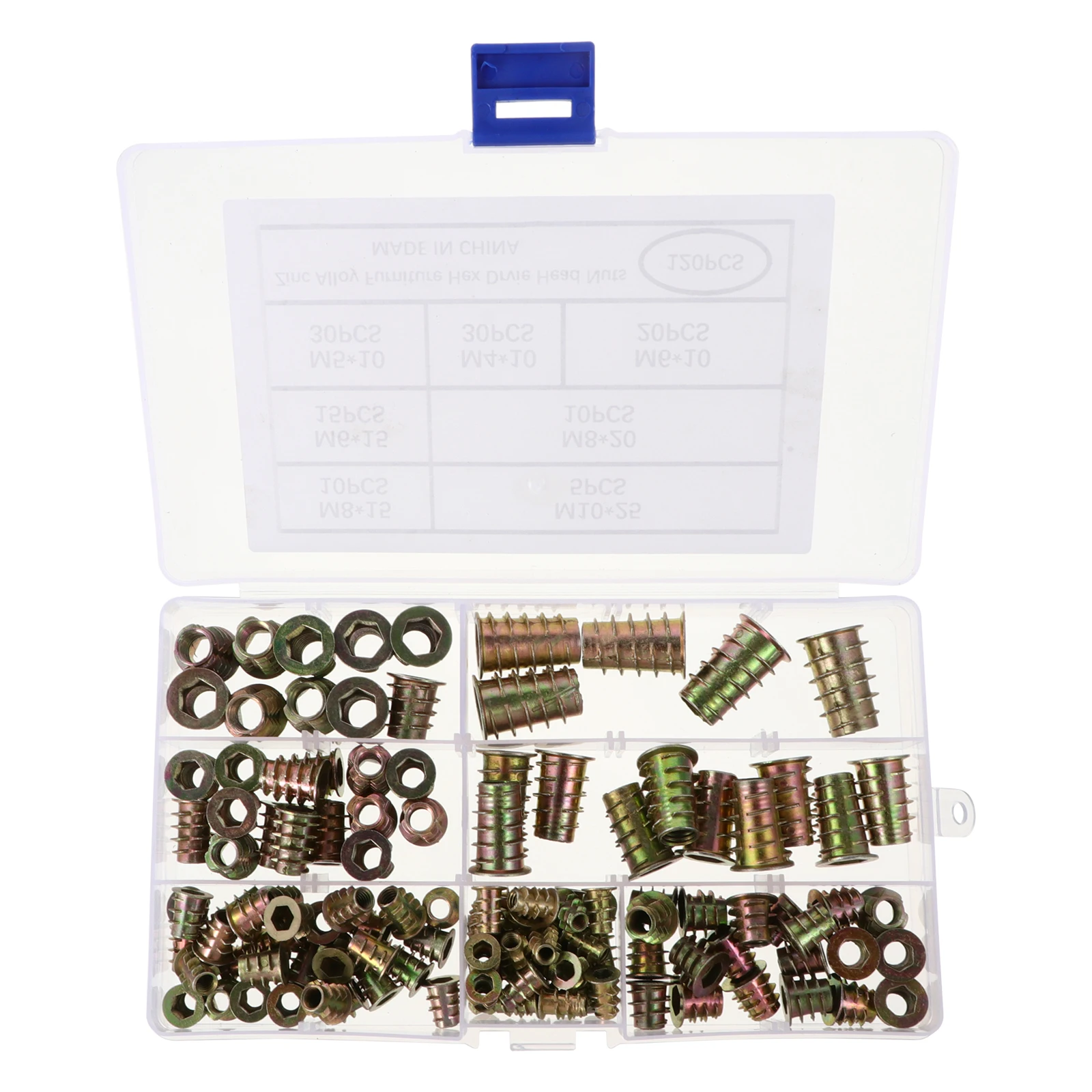 

120 Pcs Aluminum Carbon Steel Furniture Hardware Household Slider Aluminum Solid Home T-Nut Wood