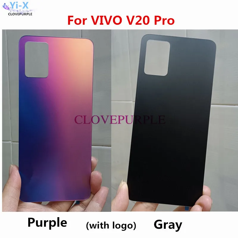 1pcs New Glass Rear Back Battery Cover Housing for VIVO V20 Pro Replacement Parts