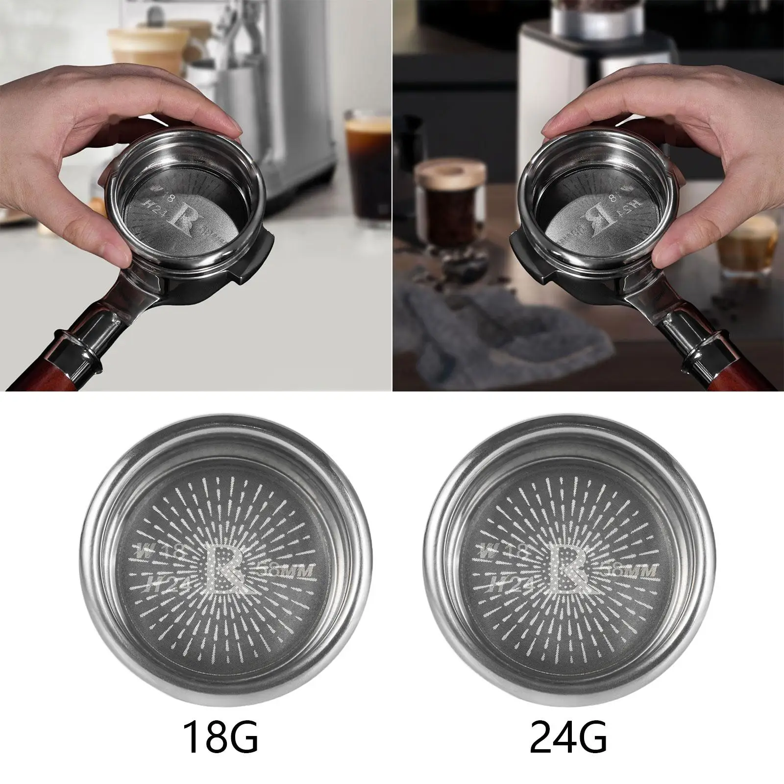 58 มม.กาแฟ Portafilter ตะกร้าเครื่องมือห้องครัวเปลี่ยน Espresso Maker ชามกรองสําหรับ Espresso Maker สํานักงาน Barista Accs อะไหล่