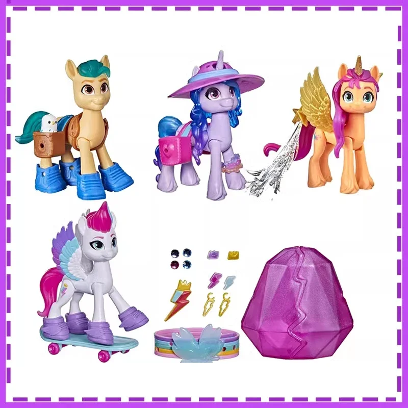 

Hasbro Anime My Little Pony Sunny Starscout Izzy Moonbow Hitch Trailblazer Gifts for Children Genuine Action Figure Model Toys