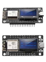 Esp-12F Nodecu Esp8266 WiFi development board module Ch340C, with 0.96 Oled screen, yellow blue display screen, DC3.3V-5V