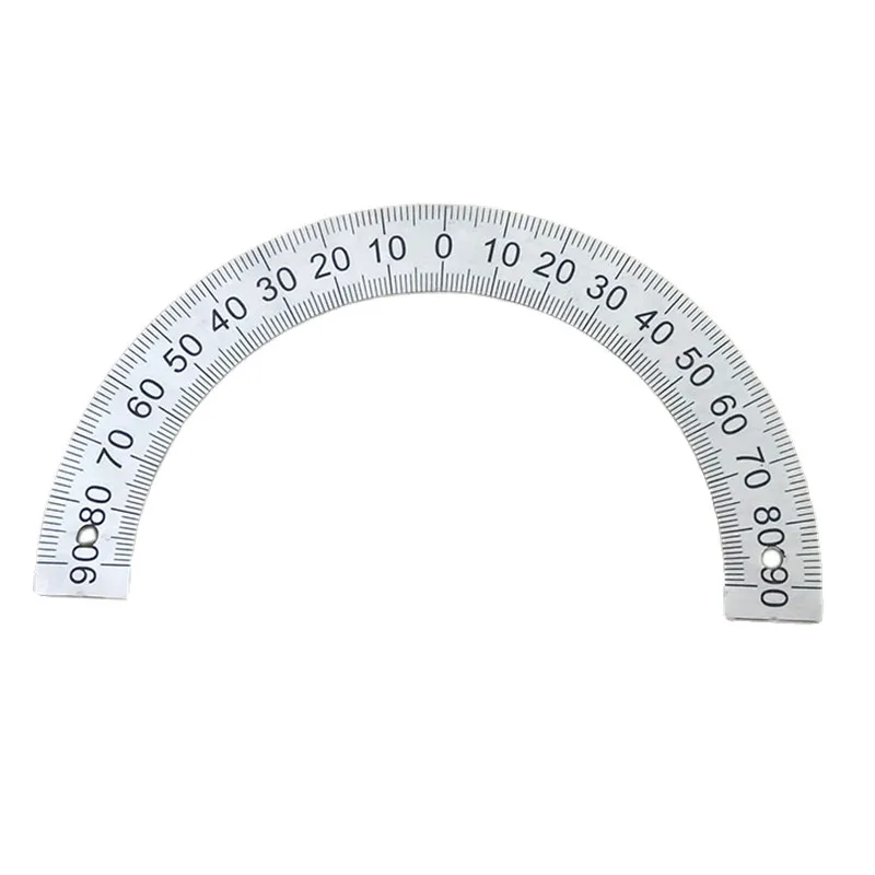 120mm Half Circle Dial Scale Identification Dial Degree Graduated Protractor 180 Degrees For Machine Tool Measurement Tools