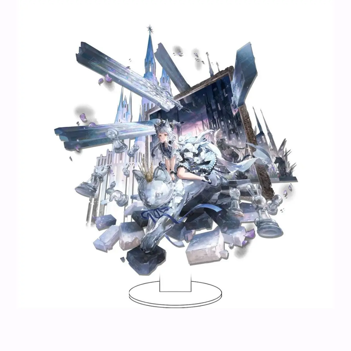 Game Arknights Acrylic Stand Action Figure Amiya Rosmontis Zuo Le Standing Sign Model Pendant Desktop Ornament Birthday Gift