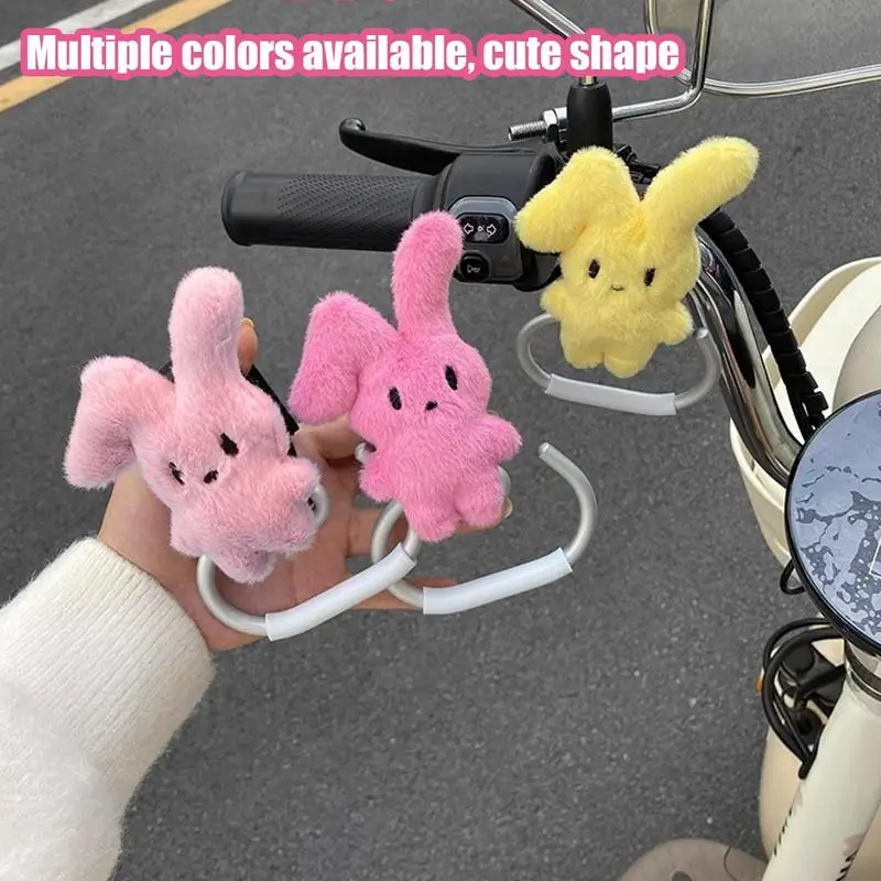 Stroller Hanger Hook Motorcycle Handlebar Hook Motorcycle Luggage Bag Holder Cartoon Rabbit Stroller Bag Organizer For