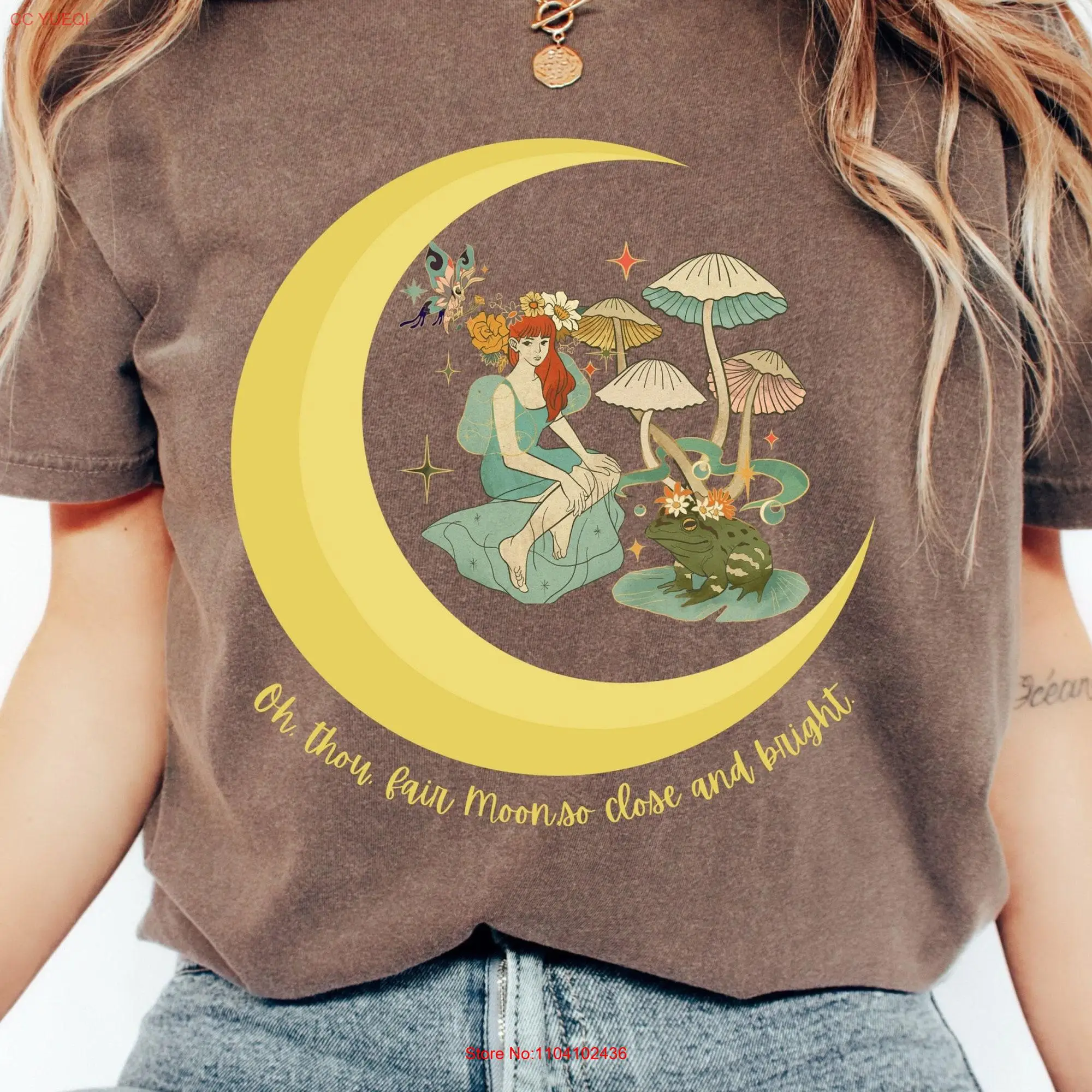 The Moon Poem Literature T Shirt Bookish Quotes Bookworm Cottagecore Fairycore Goblincore Summer Aesthetic