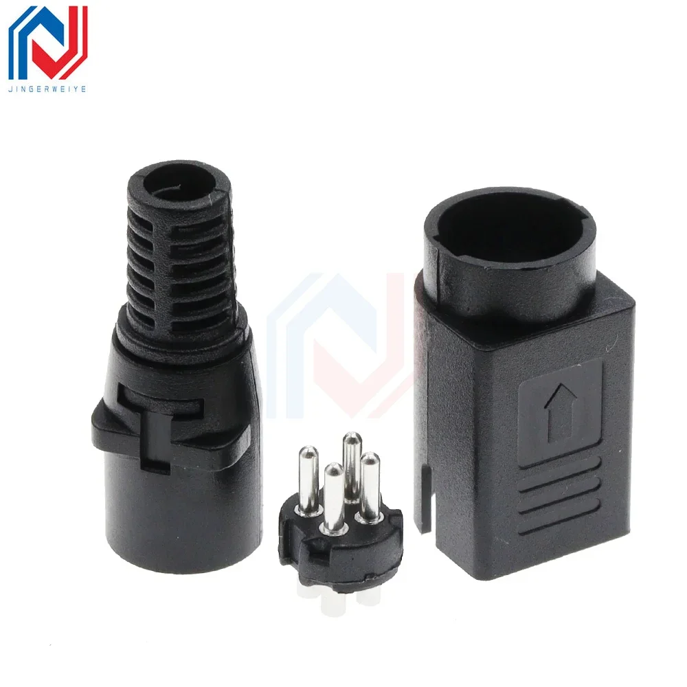 1PCS MPC Terminal DIN 3/4Pin Male DC Power Plug MD3/4P Dual Power Supply S Terminal Connector Adapter for TFT LCD Flatscreen TV