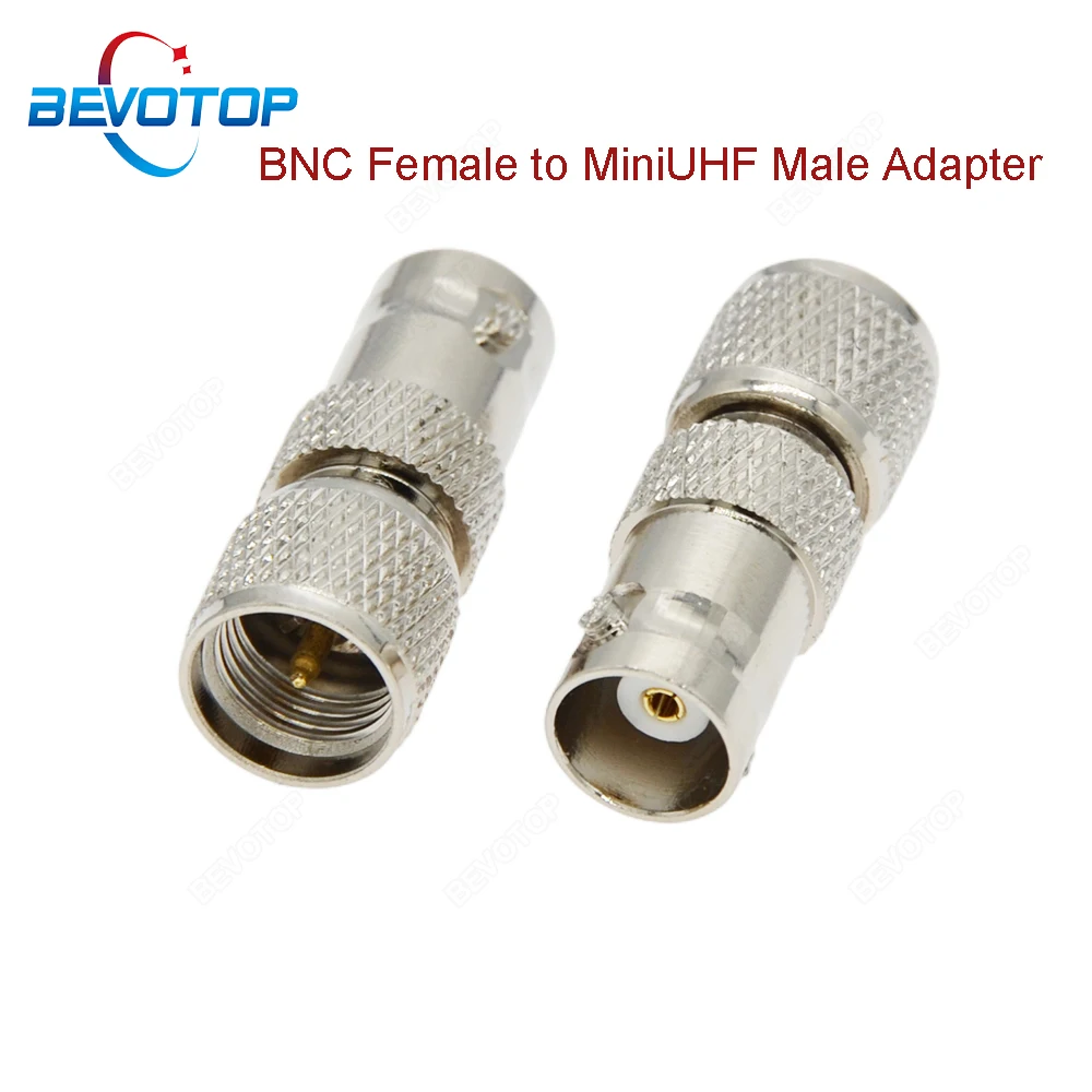 1 PCS MiniUHF Male Plug to BNC Female Jack RF Coaxial Adapter 50 Ohm High Quality