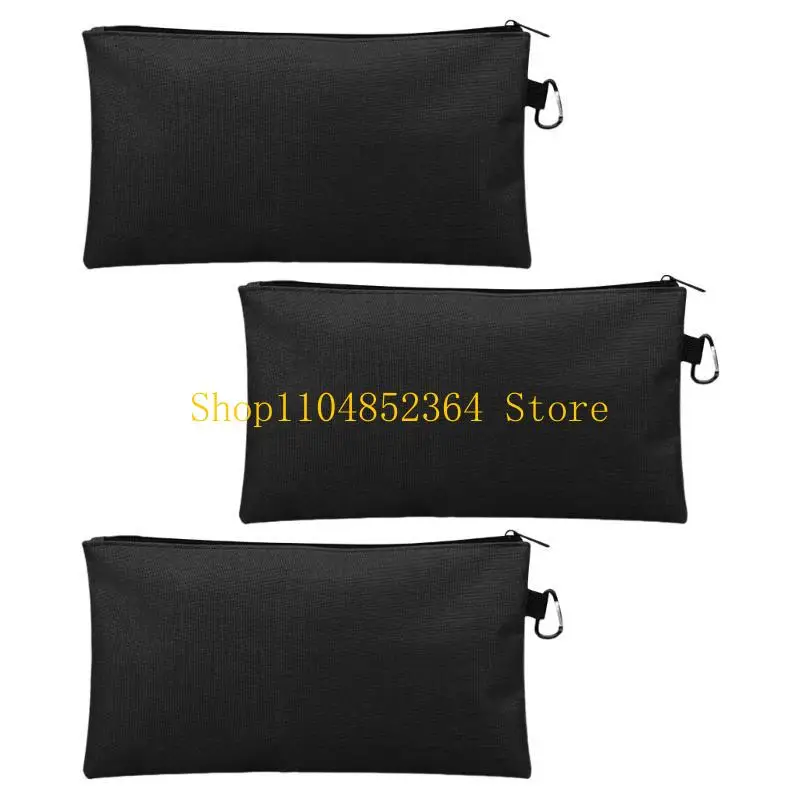 652f 3pcs Piccole tasto per utensili con sacchetti per utensili per utensili con cerniera Impianti per uomini Organizzatore