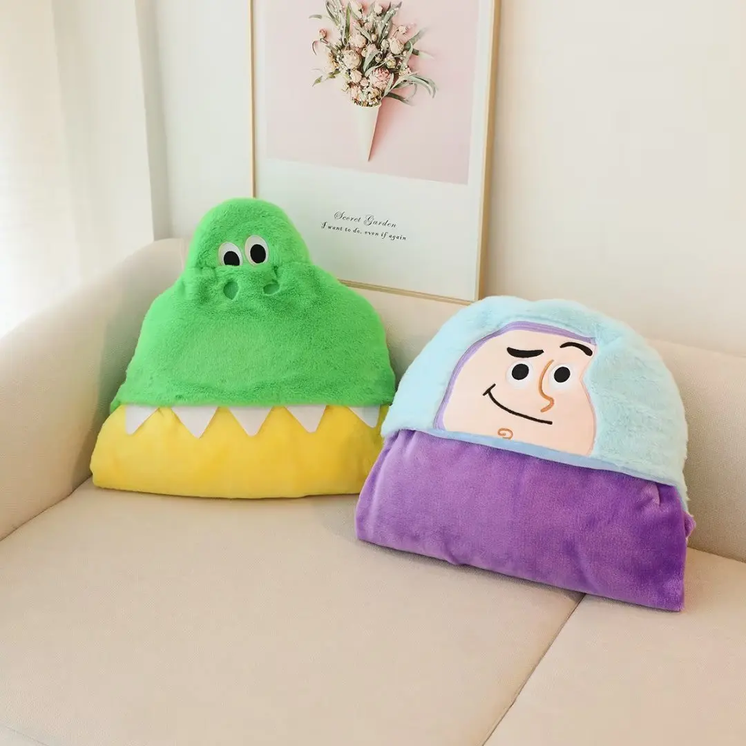 Toy Story Cute Cloak Buzz Lightyear Rex Dinosaur Hooded Cloak Lovely Cartoon Anime Blanket Nap Office Air Conditioning Blanket