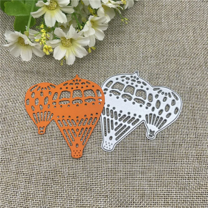 hot air balloon Frame Metal cutting dies  mold Round hole label tag Scrapbook paper craft knife mould blade punch stencils dies