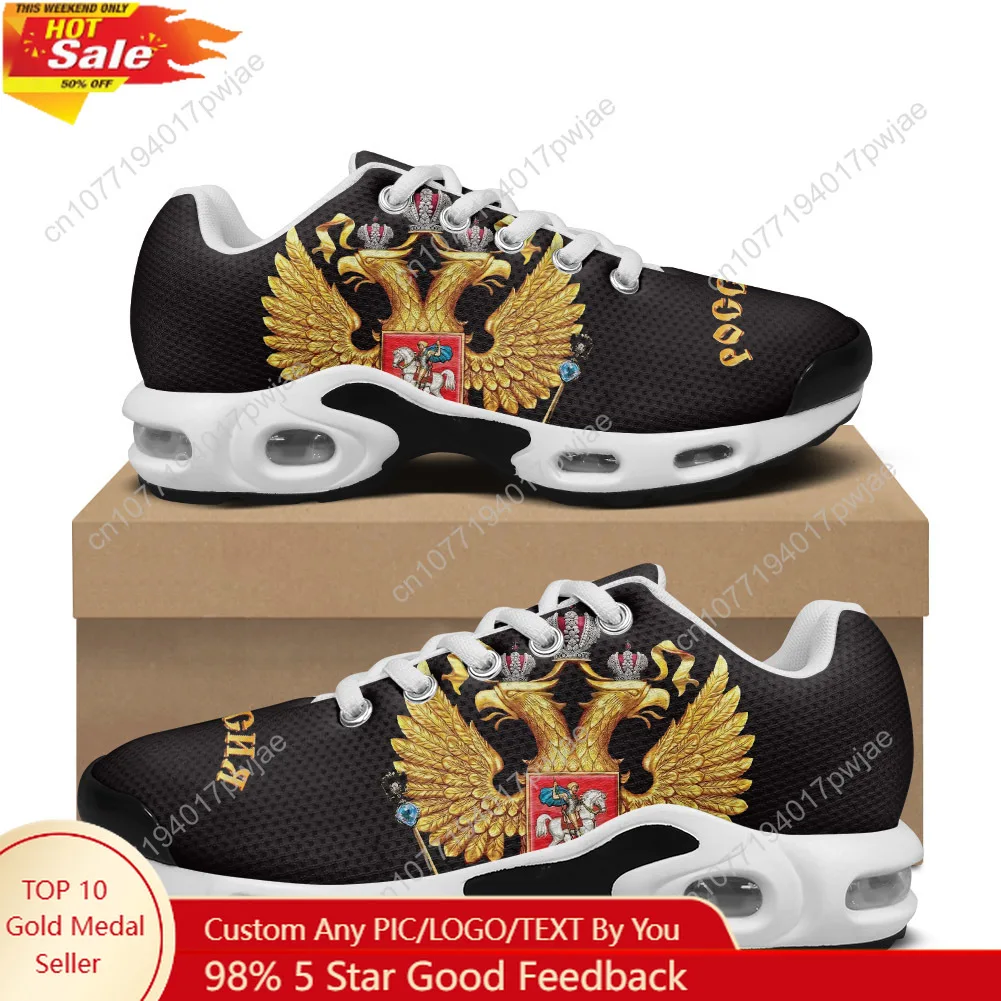 

Russia Coat Of Arms Badge Air Cushion Sneakers Mountain Climbing Shoes Custom Shoes Mens Womens Hiking