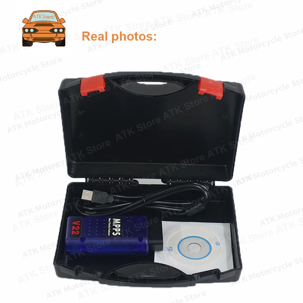 Latest 2024 ECU Chip Tuning Scanner Tool MPPS V22 Unlock Version Life Time Use Mpps Full Chip With Breakout Tricore Cable OBD2