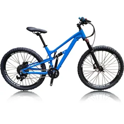 Kalosse Full Suspension   26/27.5 Inches  Mountain  Bike  30 Speed   26*17 Mountain Bicycle  Hydraulic  Brakes