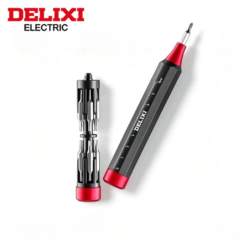 DELIXI 24in1 Multifunctional Screwdriver Set with Durable CR-V Steel Bits Pocket Hand Tool for Home DIY Electronic Device Repair
