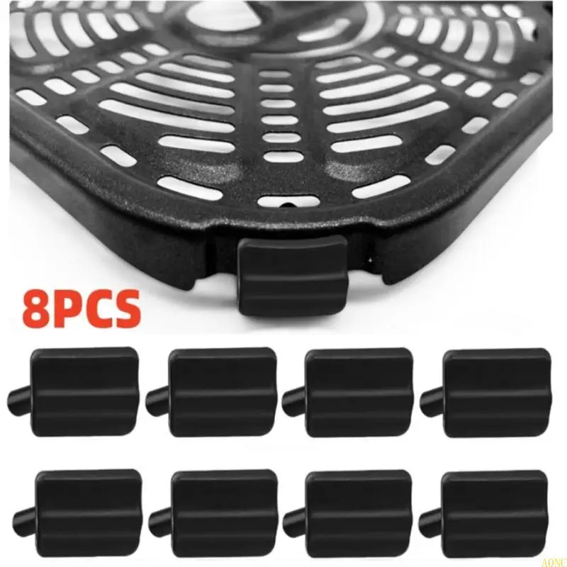A0NC 4/8PCSラバースクラッチ保護カバーチップシリコンエアフライ式マシントレイラバーフィートエアフライ揚げマシンラバーバンパー