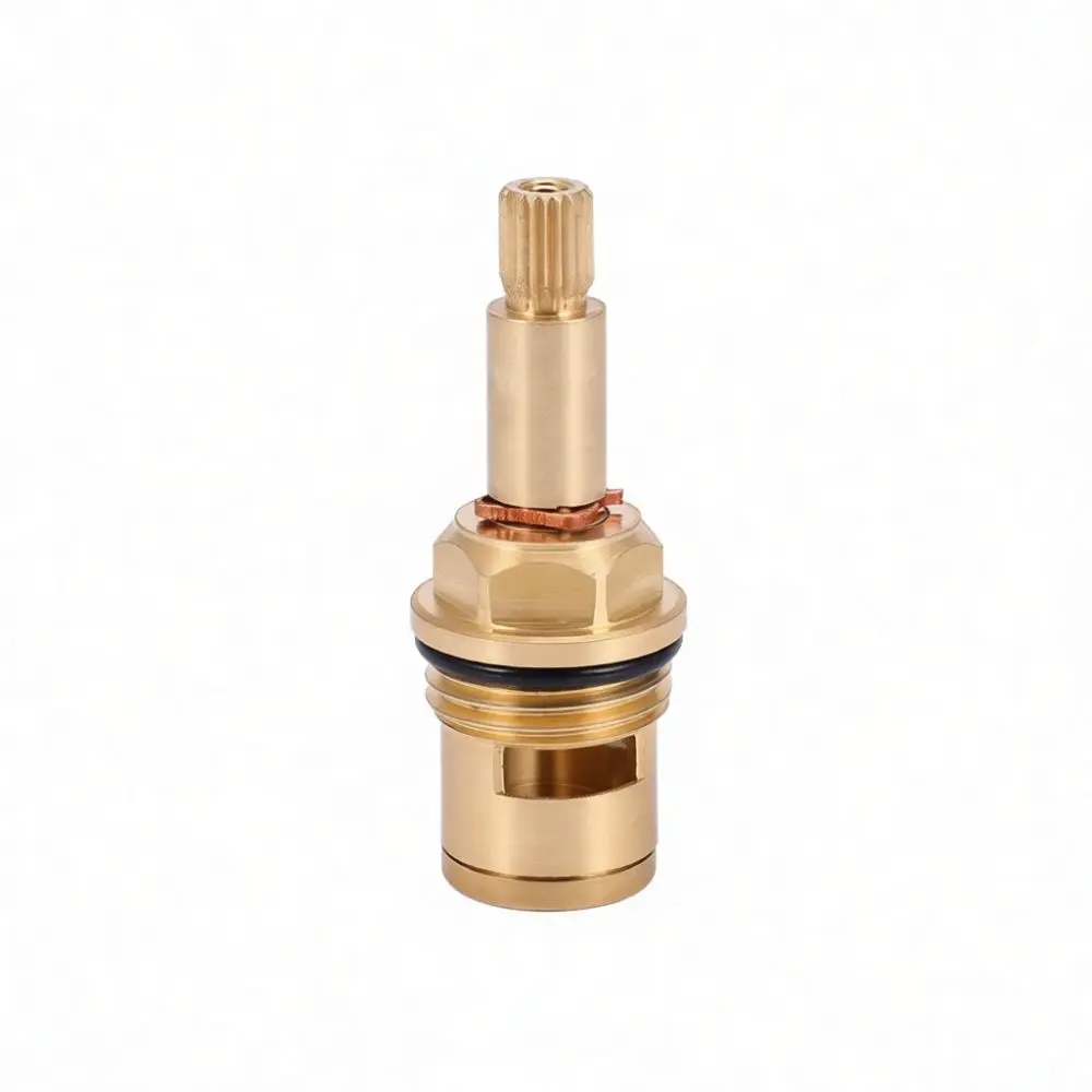 Reliable Brass Ceramic Faucet Valve Core Replacement Fine Thread Single Handle Mixing Tap Repair Part For Home Plumbing