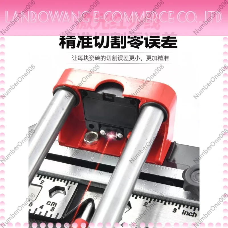 Manual Tile Cutter Aluminum Double Rails Infrared Guide Wall Floor Tile Push Cutter 300 400 600 800 1200mm