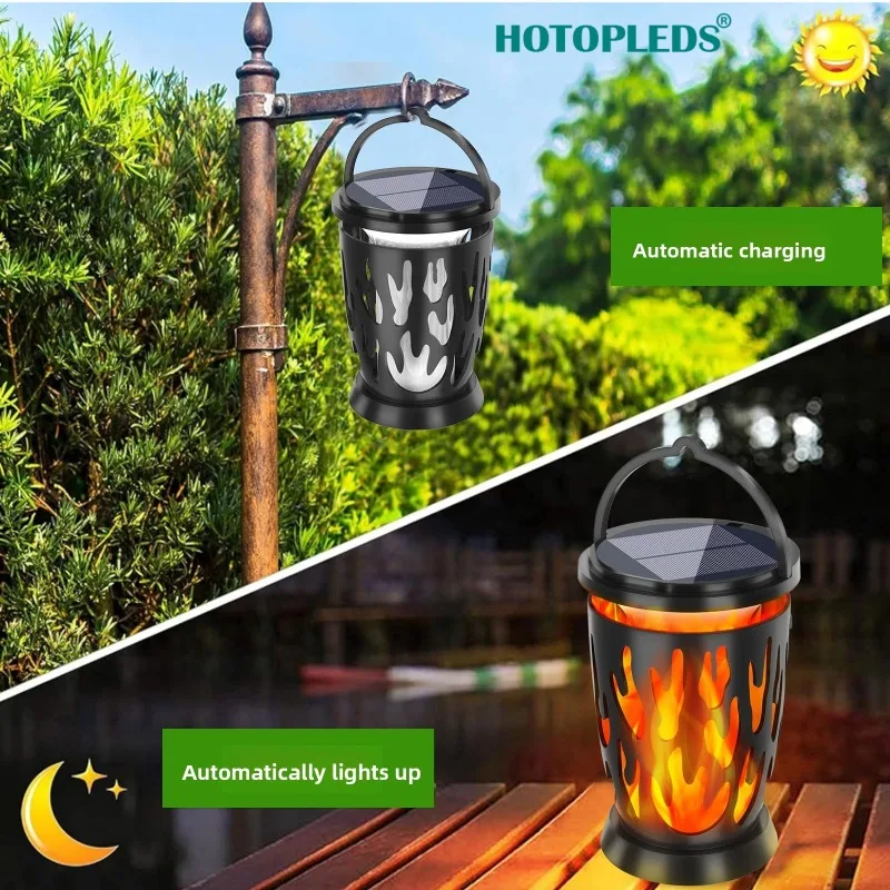 

New Outdoor Solar Garden Light Flame Lawn Light Garden Decoration Landscape Ambient Light 28LED Garden Decoration Lighting