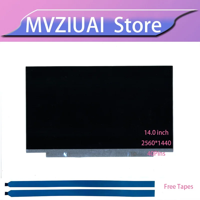 painel lcd para o carbono de thinkpad x1 tp140qh2 spb1 lp140qh2 lp140qh2 sp d1 00ny681 00ny664 01yn128 5o 6o 8o 7o gen t480 t480s wqhd 01