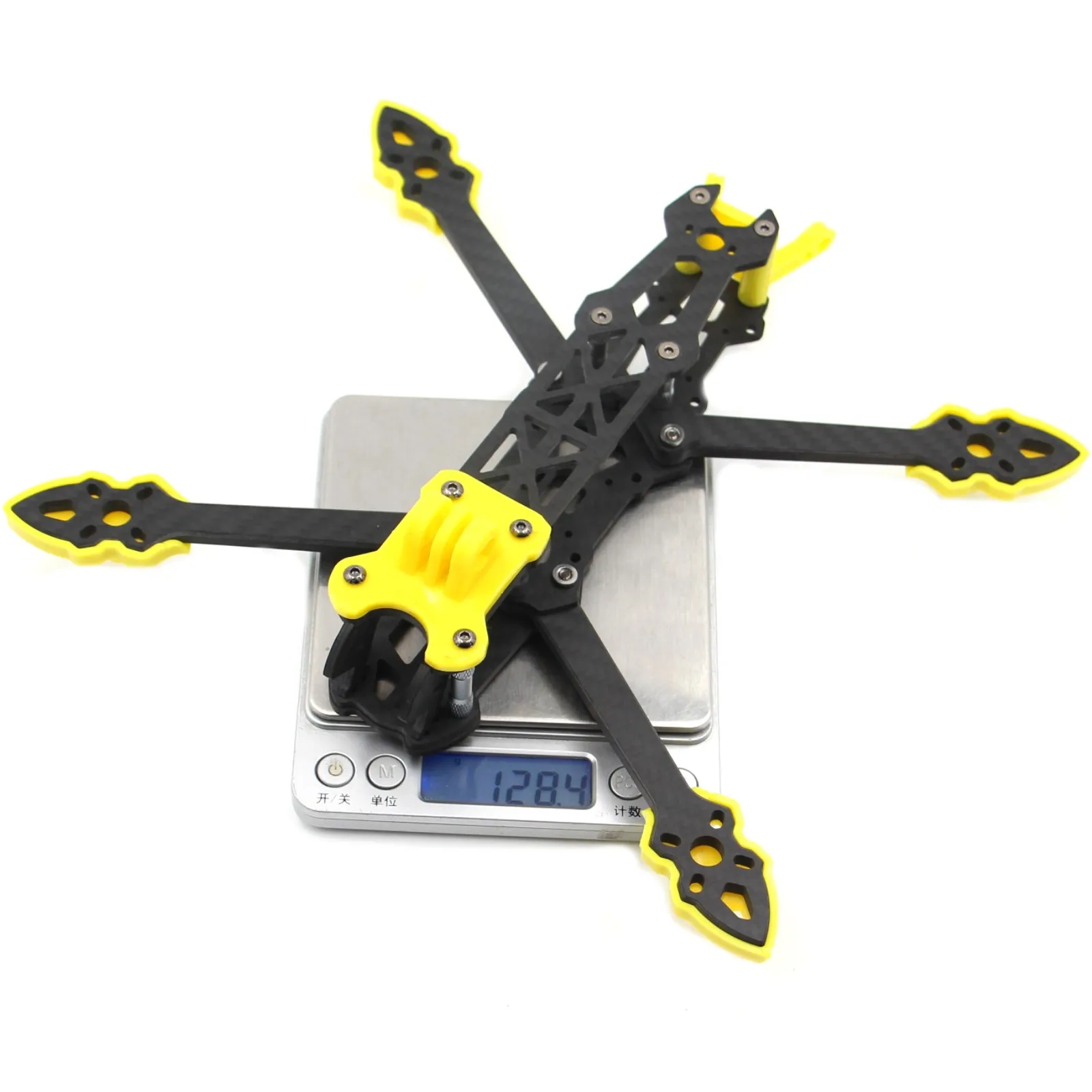 LANNRC Mark4 5-calowa rama z włókna węglowego FPV Rozstaw osi 225 mm Ramię 5 mm Rama Freestyle dalekiego zasięgu do zdalnie sterowanego quadkoptera racin