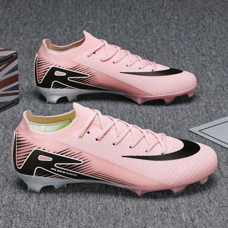 

New Men Football Boots Soccer Shoes Grass Ankle Outdoor Training TF/FG Long Spikes Cleats Match Sport Hot-selling High-quality