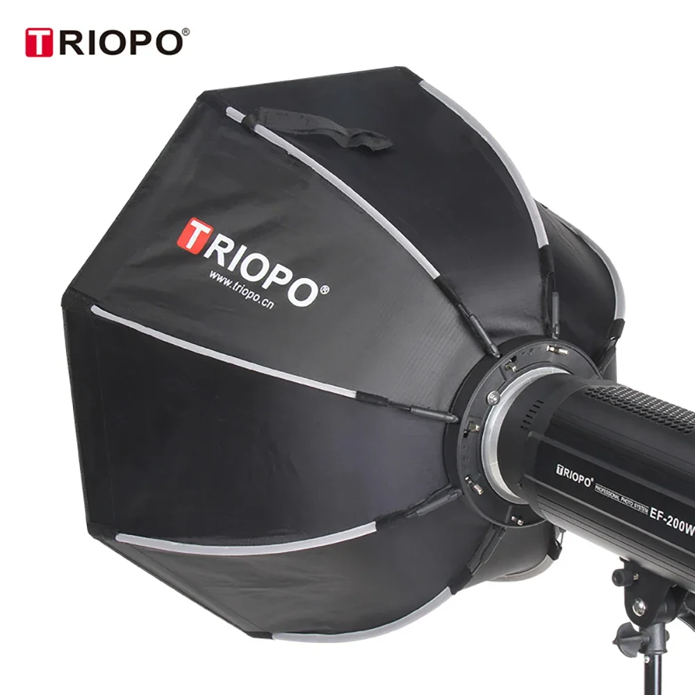 Triopo K2 55cm 65cm 90cm 120cm Softbox Bowens Mount Foldable Octagon Umbrella Softbox for Sokani Godox Aputure LED Video Light