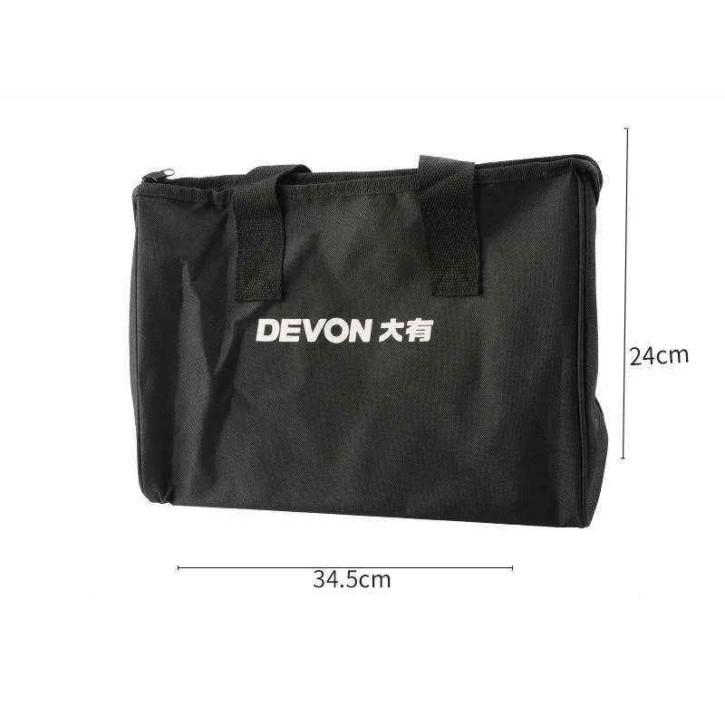 Devon Portable Hand Tool Bag Double Layer Oxford Cloth Electrician Bag Waterproof Anti-Fall Storage Bags