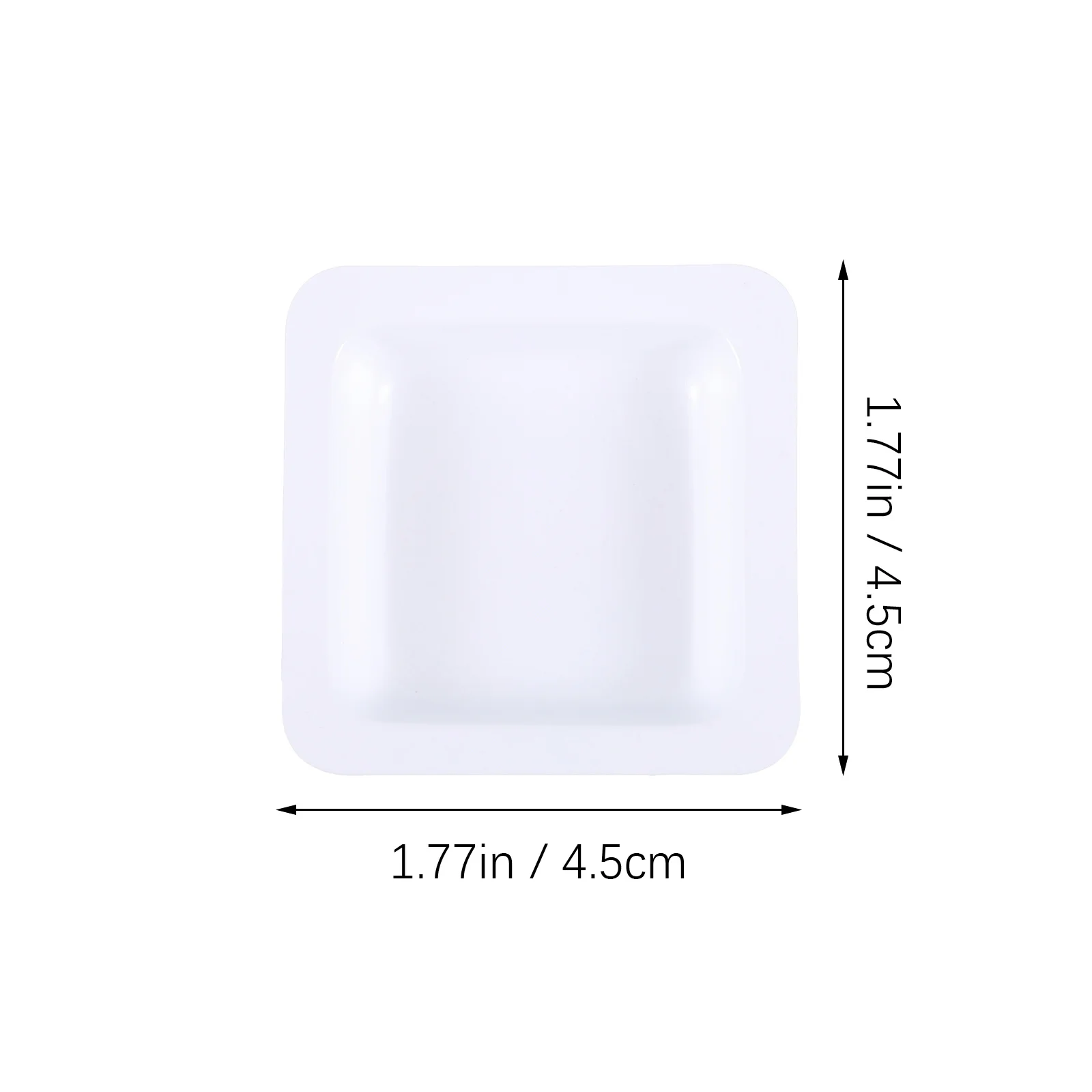 

10pcs 10 Count Measuring Tray for Scale Chemistry Boats Lab Weight Pan Plastic Weighing Plate Clear