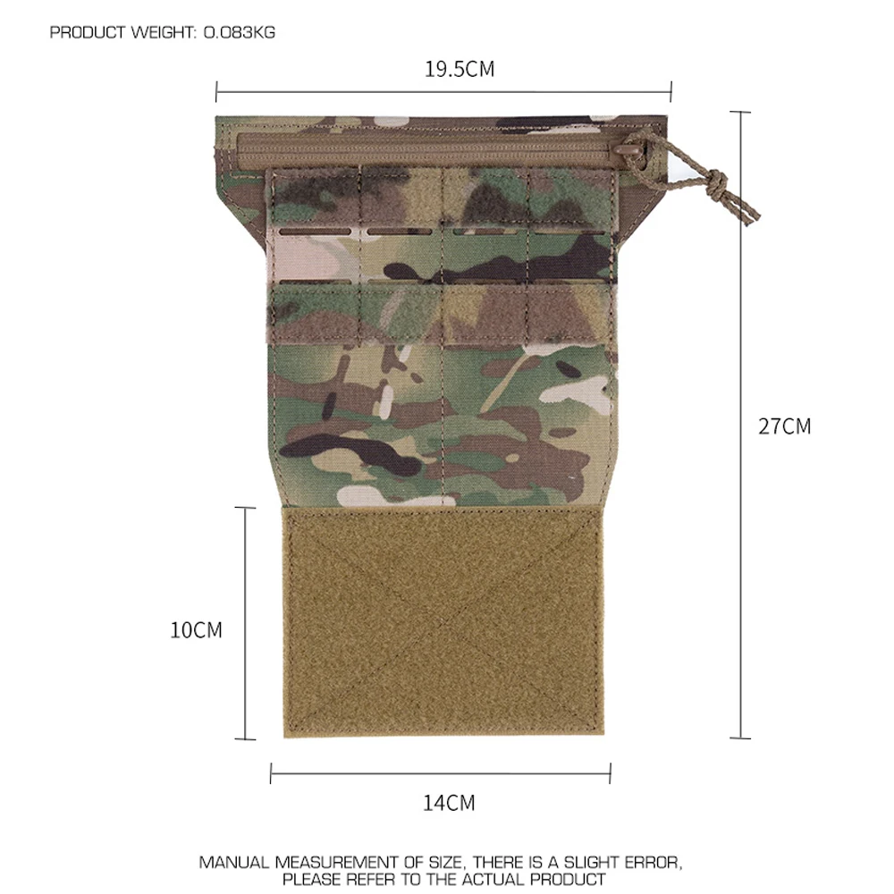 Tactical Chest Hanging Management Panel with Storage inner Pocket, The Panel Can install various M system Tactical Equipment