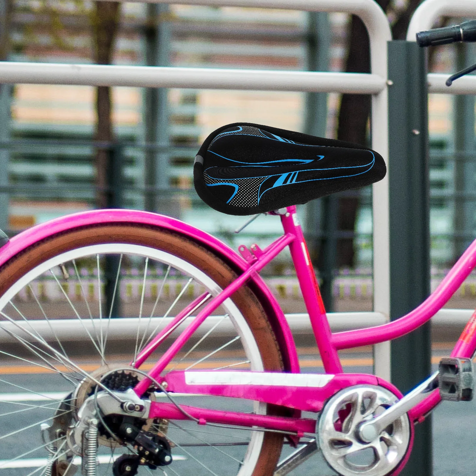 

Bicycle Seat Bike Accessory Seats Breathable Bike Cushion Cover Sponge Mountain Gel Comfortable Wear resistant Accessories