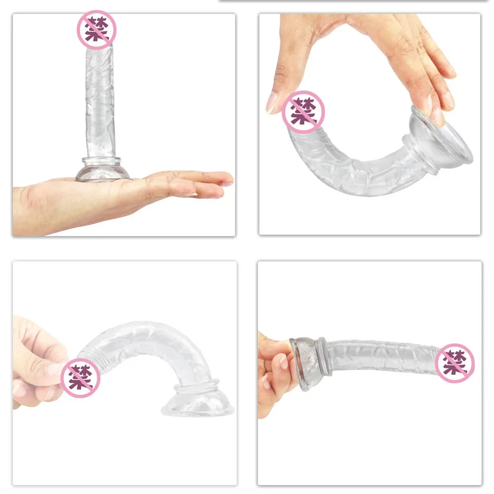 Silicone Dildo with Suction Cup Realistic Cock BDSM Sex Toys Female Masturbation Device Gay Anus Butt Plug Adult Products