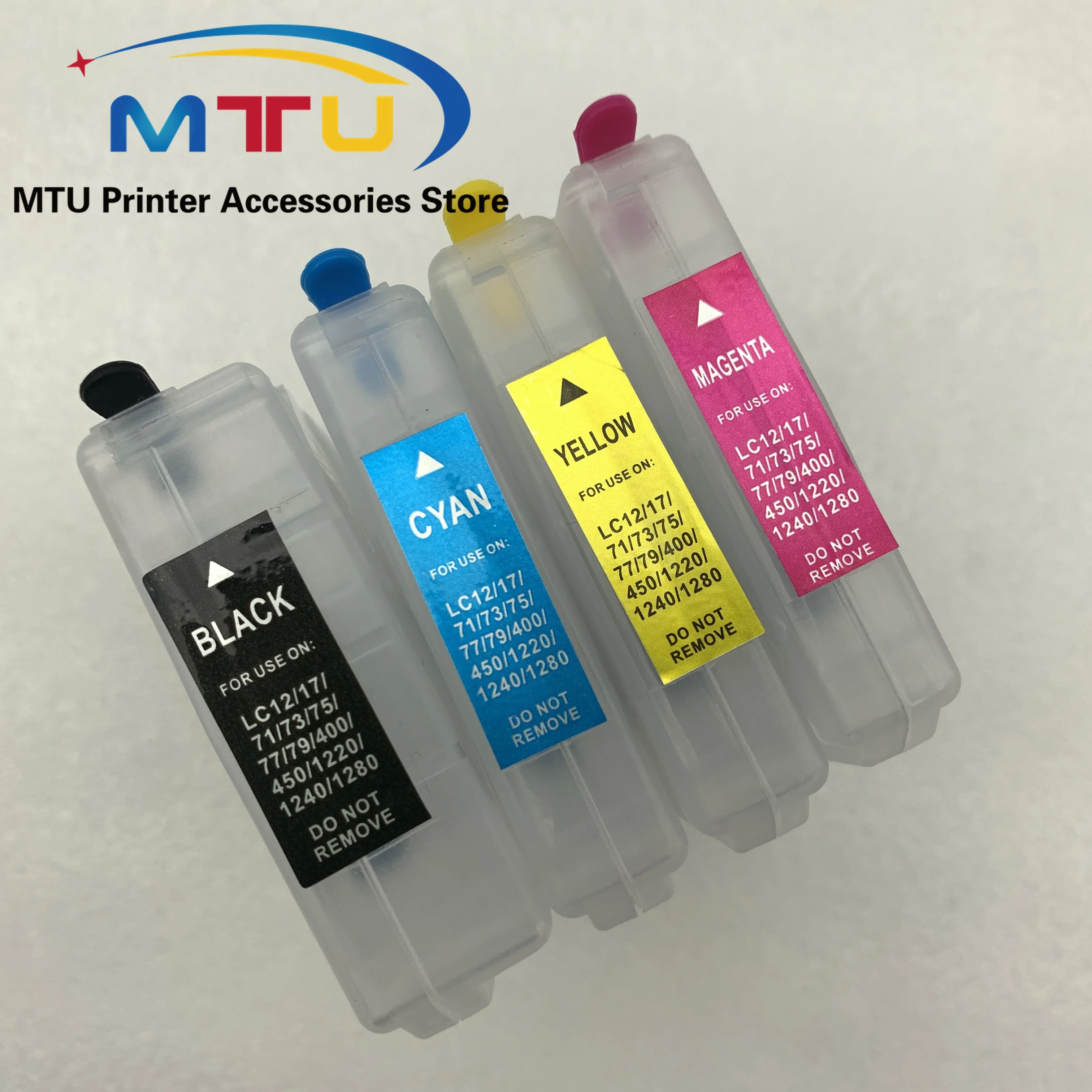 1Set LC17 LC79 LC73 LC75 LC400 LC1220 LC1240 Refillable Ink Cartridge for Brother MFC-J425W J430W J435W J625DW J825DW J835DW