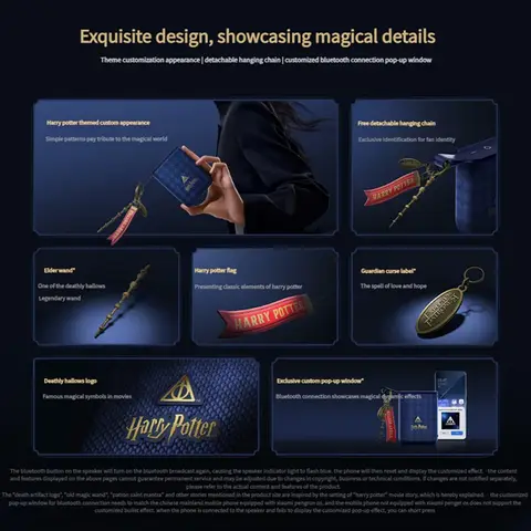 NUOVO altoparlante Xiaomi Redmi Harry Potter altoparlante Bluetooth portatile stereo esterno potente cassa di risonanza altoparlante TWS Xiaomi ﻿