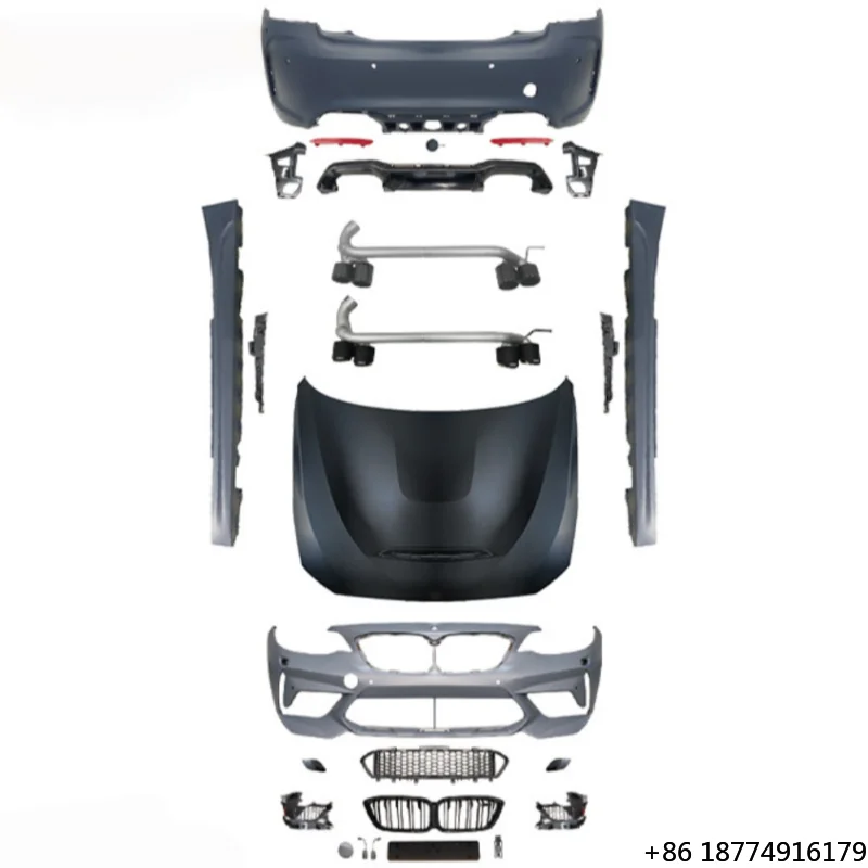 

New Type M2C Front Bumper Side Skirt Rear Bumper for 2 Series F22 F23 to M2C F87 New Style PP Plastic whole Body Kit 218i