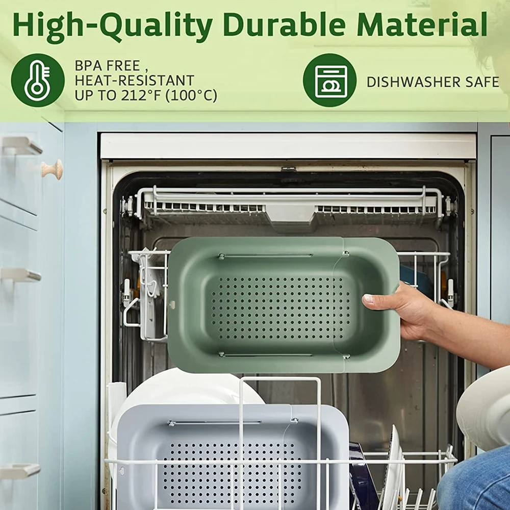 シンク上に置く伸縮式水切りかご、果物や野菜の洗い、調理済みパ - Kitchen Gadgets Dropshipping のレビューと価格