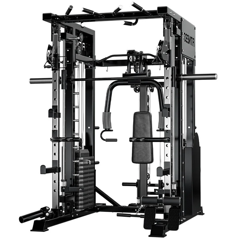 

Smith Machine Comprehensive Training Equipment Home Fitness Multi-function Combination Set Squat Bench Press Dragon Gate