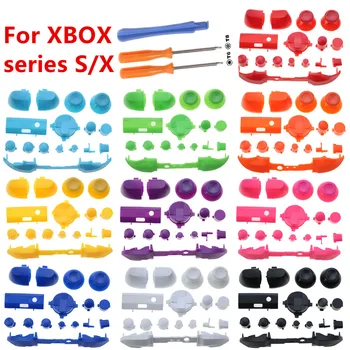 Custom Keys Full Set Buttons Replacement For Xbox Series X S Controller ABXY Trigger Grips Stick Parts With Disassembly Tool Kit