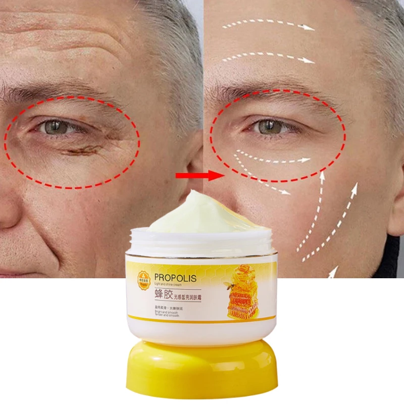 Honey Compact Mild Face Cream Nourishing Moisturizing Firming Lifting Fade Fine Lines Uniform Skin Tone Skin Care 100g