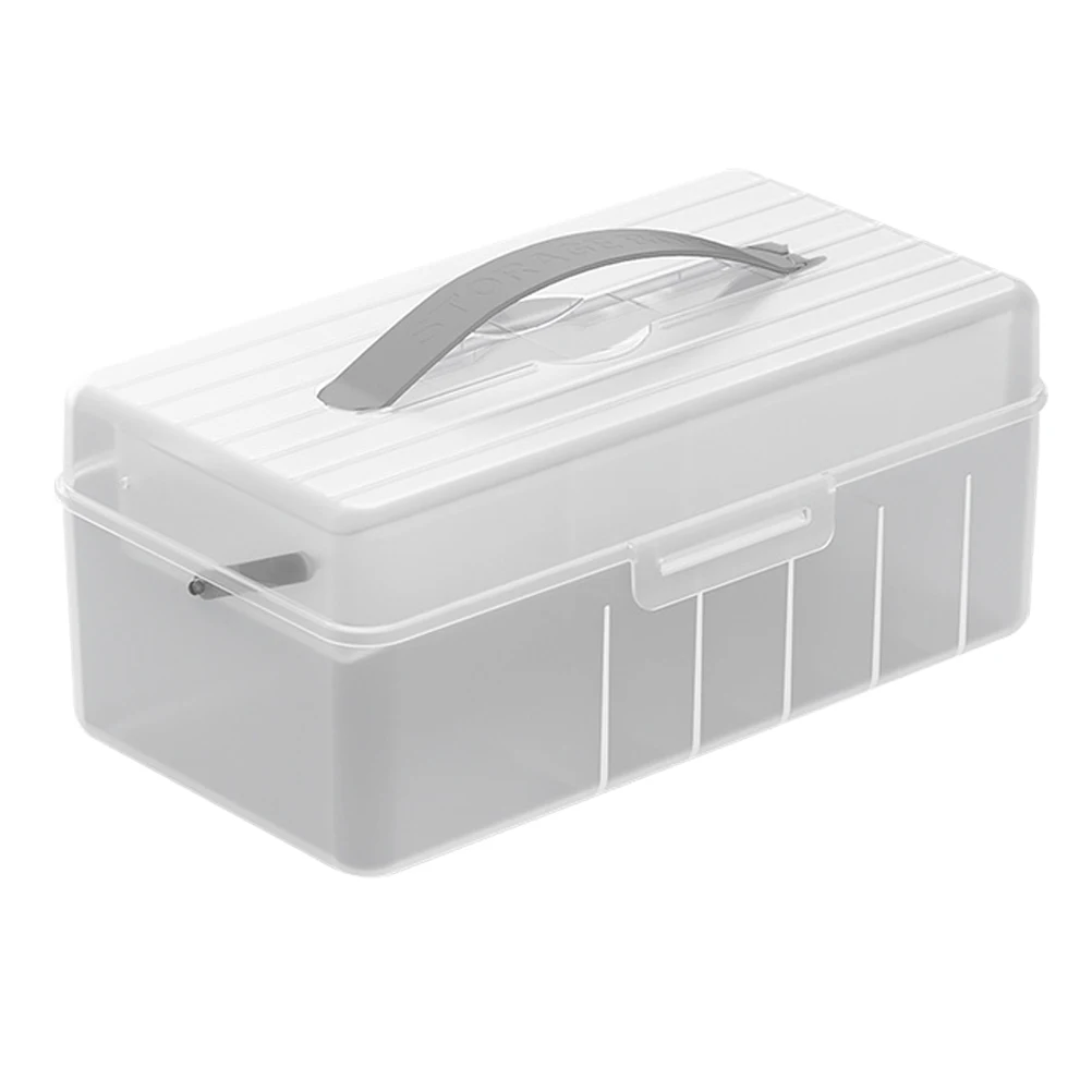 

Portable Power Bank Storage Box Large Capacity Cord Organizer USB Case Office Home Use Durable Electronics