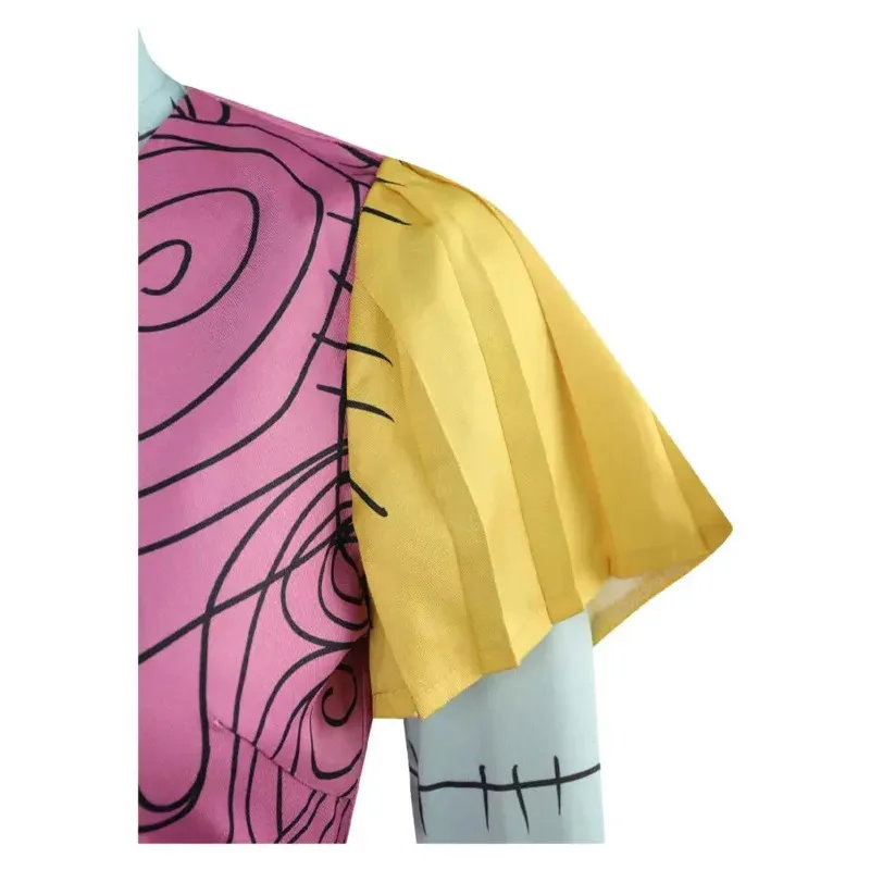 Nightmare Cosplay Before Christmas Sally Role Play Women Costume Disguise Girls Fantasy Female Halloween Carnival Party Clothes