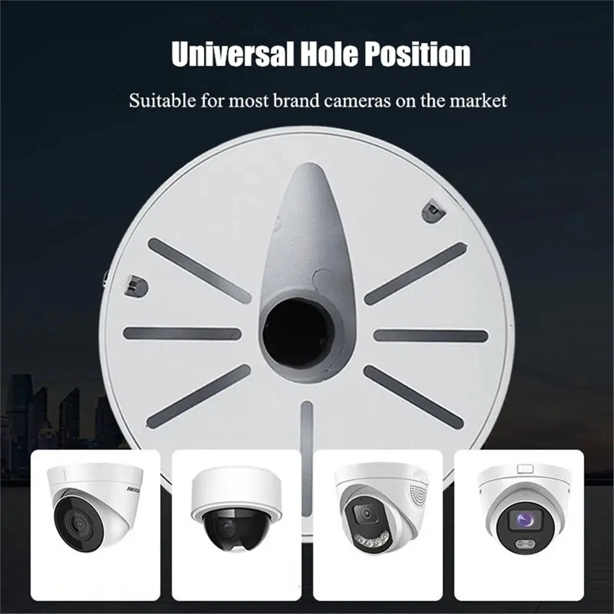 

Universal Dome Camera Wall Mount Bracket Surveillance Accessories Aluminum Alloy J Type Surveillance Hemisphere Bracket