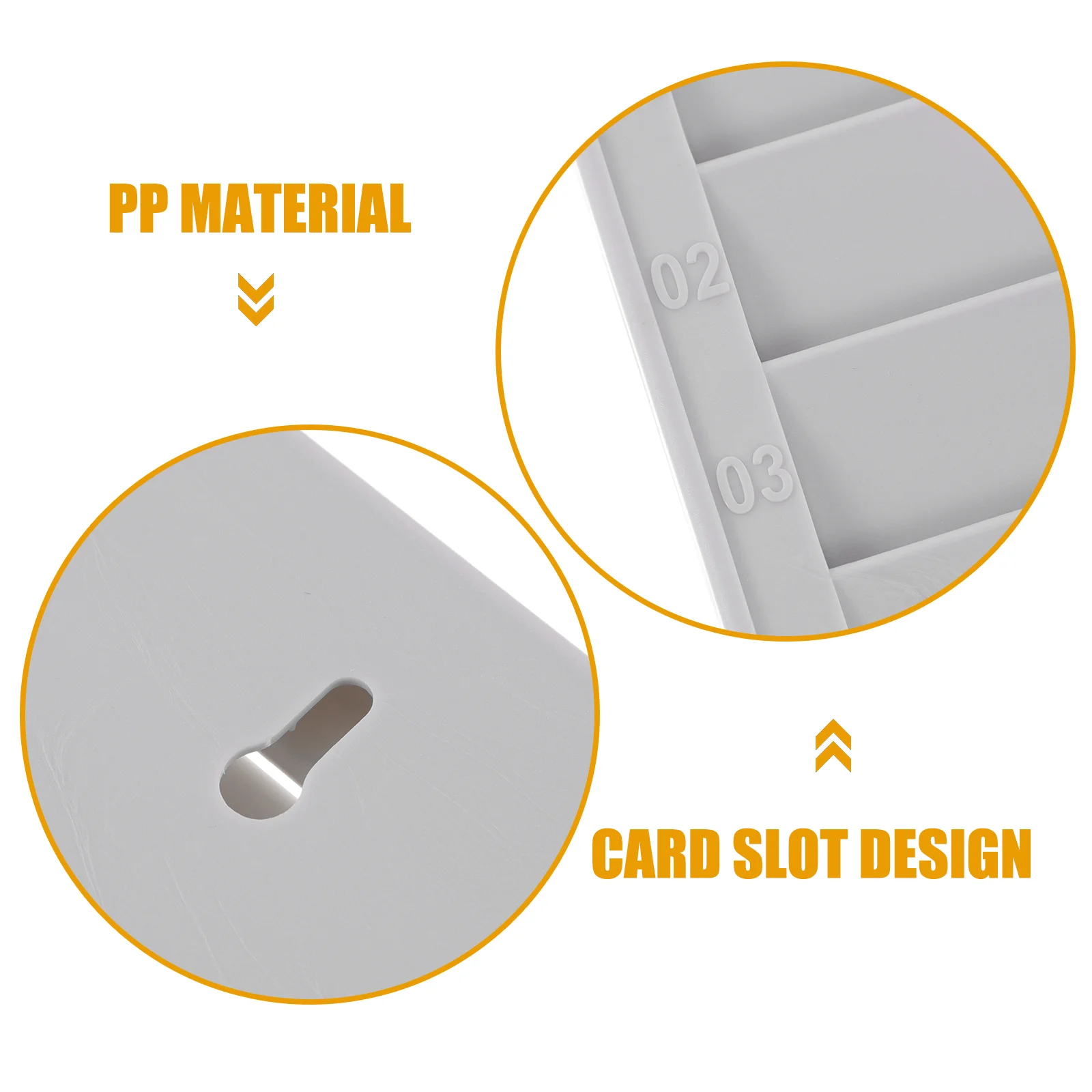 Material Card Rack Attendance Machine Slot Business Holder Slim Wallet for Men Shelf Clip Cards Office Pp Holders Staff