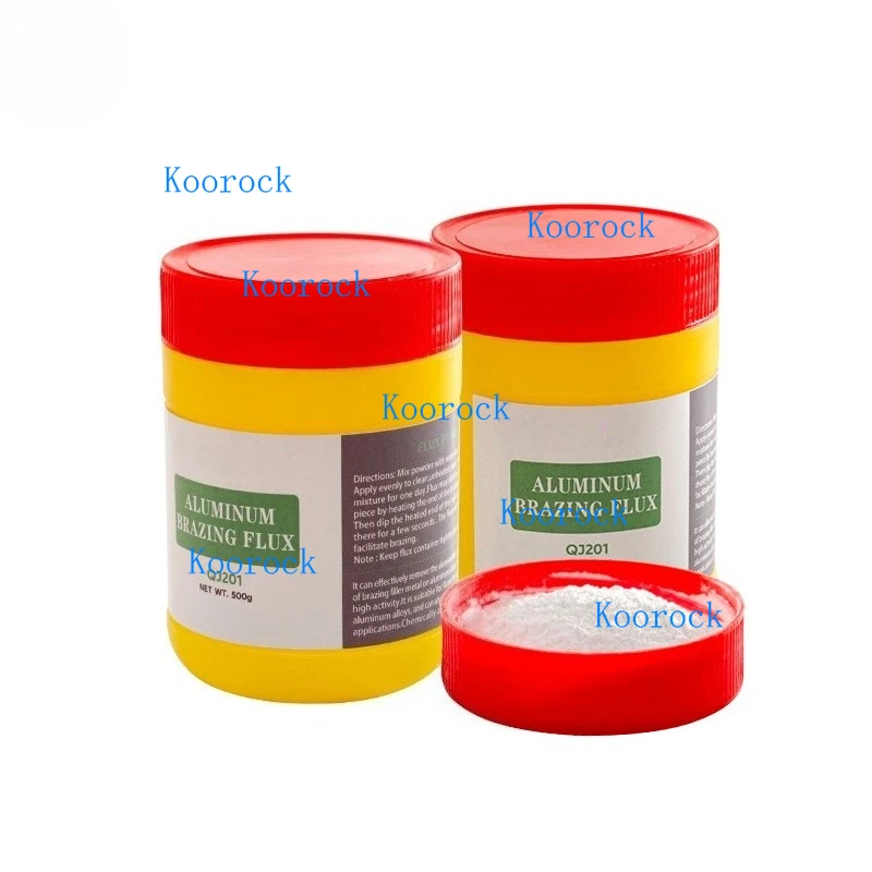 QJ201 Aluminum Brazing Flux Aluminum Solder Flux White Powder for Flame Brazing Furnace Brazing 420°C 0.5kg White Powder view 5