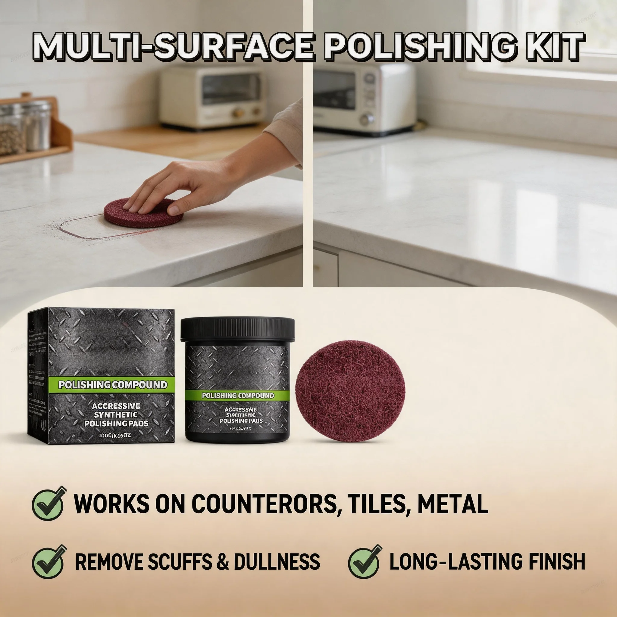 Wood Furniture Care Polishing Paste Remove Surface Scratches Oxidation Marks Restore Shine Long‑Term Protective Renovation Cream