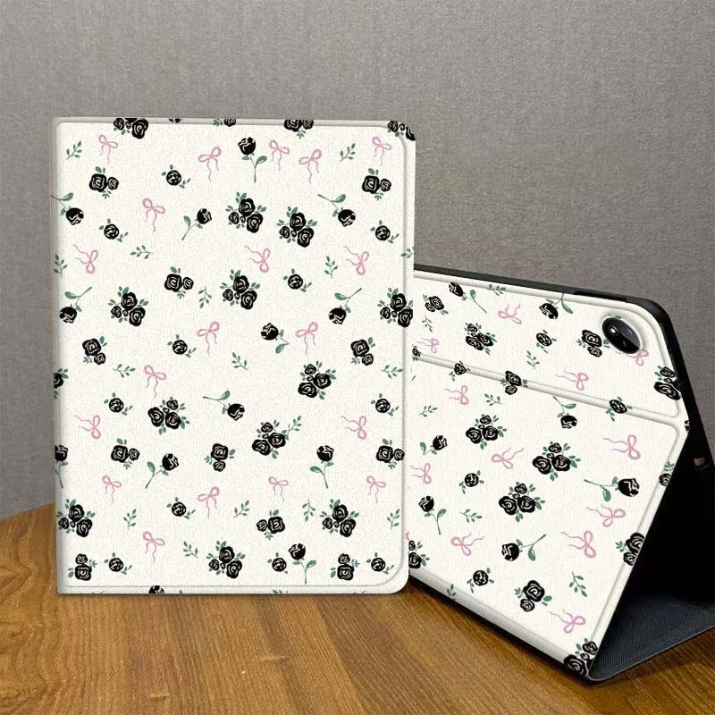 

Retro Flower Creative Pattern For Vivo IQOO Pad2 Pad3 Pad5 Air SE Pro 12.1 12.3 13 11.5 11 inch Tablet Case