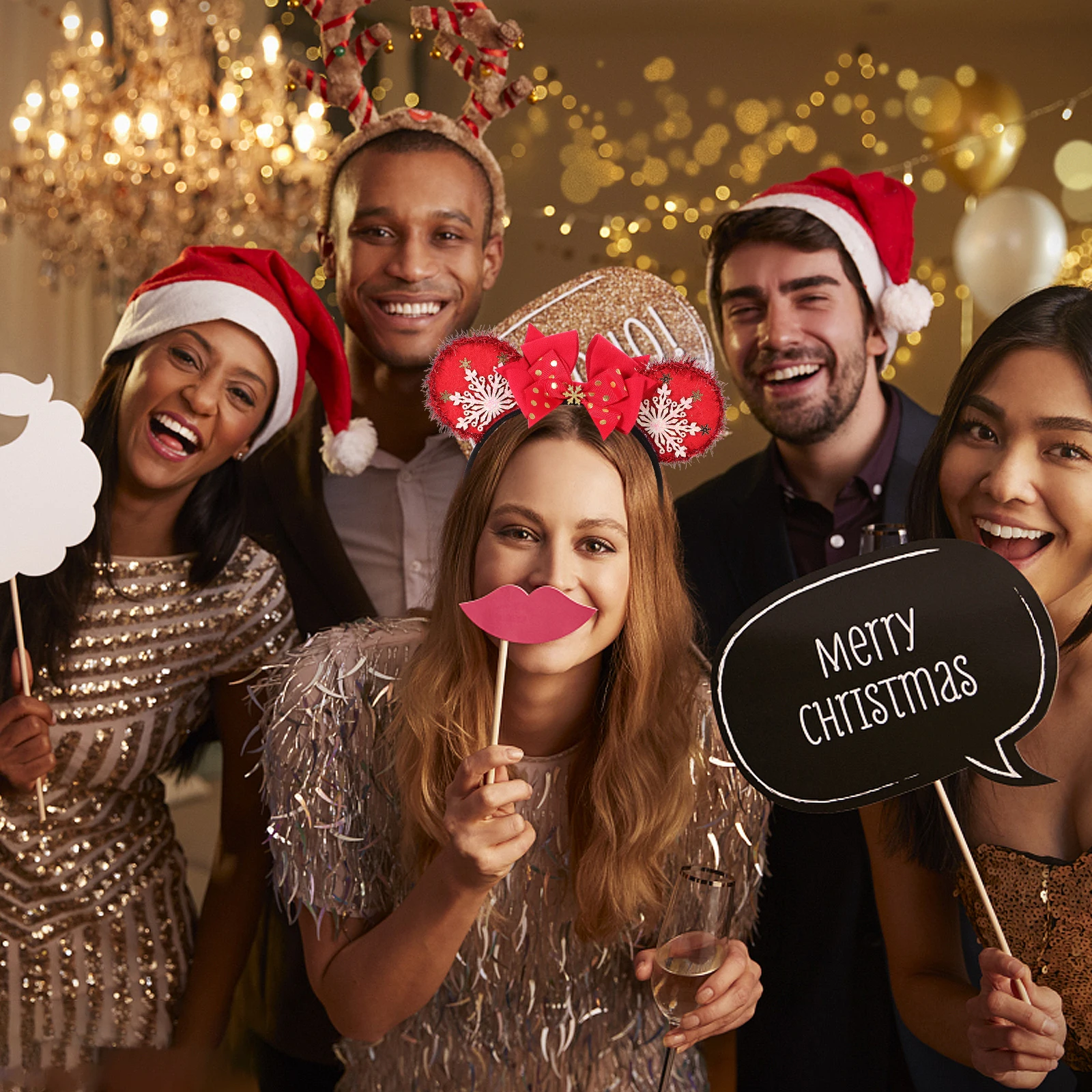 

Snowflake Bow Headband Solid Fabric Hair Band Party Festival Hair Accessories for Women Girls Womens Headband Girls Headbands