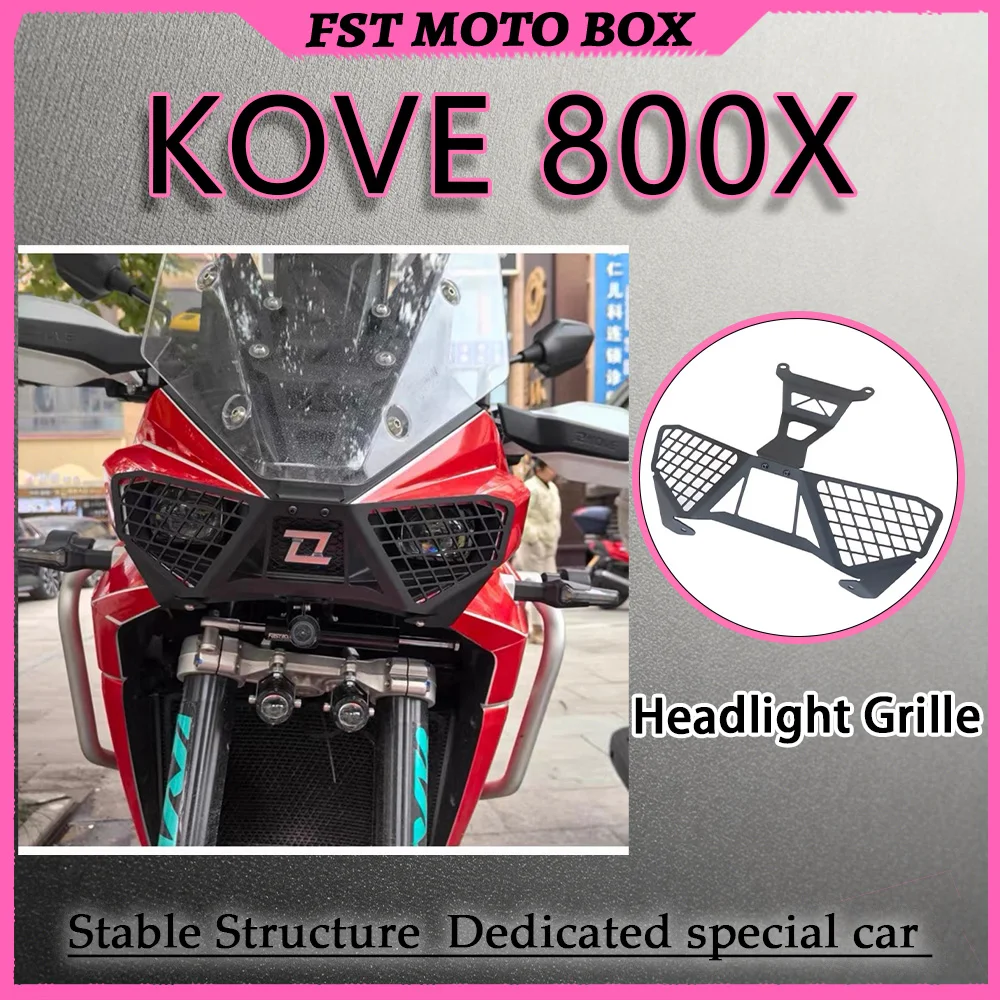 FOR KOVE 800X Modified Hollow Mesh Headlamp Protective Cover - Precision-Mesh Design Ensures Optimal Light Transmission And Heat