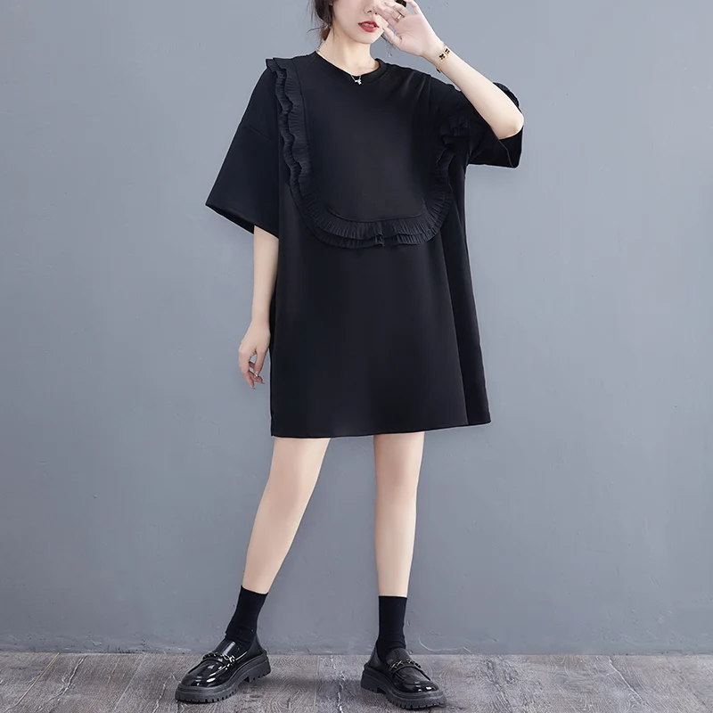 슬리밍 오르트 스웨 드 여성 여름 신상 슬레 플러스 사이즈 엘리 컬러 블로 우든 오르트 스웨 티셔츠 드