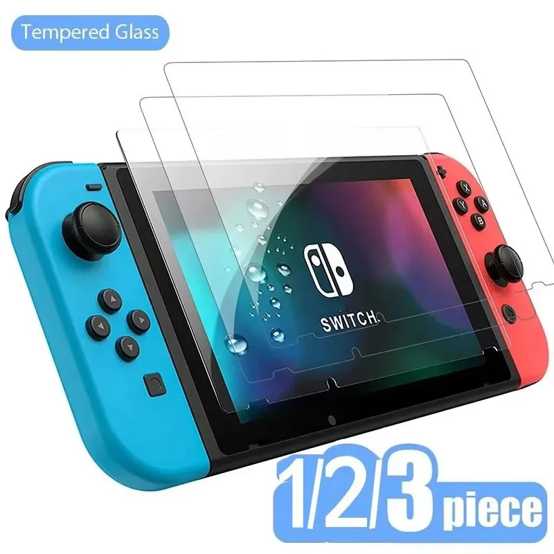 1/2/3 pièces de verre trempé de protection pour Nintendo Switch Lite, Film de protection d'écran pour Switch NS OLED, accessoires en verre