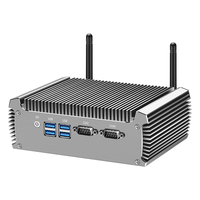 XCY Fanless Industrial Mini PC Intel Core I7-4500U 2x RS-232 Serial Ports Dual GbE LAN 4x USB Support WiFi Windows Linux